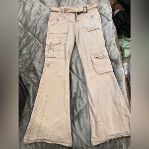 Flared cargo pants